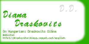 diana draskovits business card