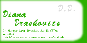 diana draskovits business card